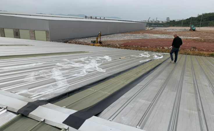 莲都厂房屋面防水维修案例